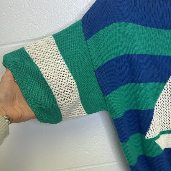 Catalina Vintage Blue Knit Boat Sweater - Picture 4 of 8